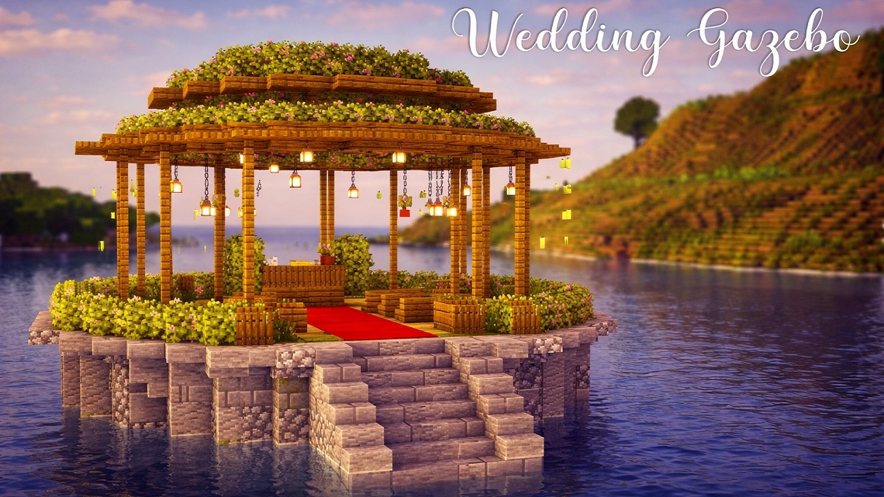 How to Build a GAZEBO in Minecraft - Tutorial