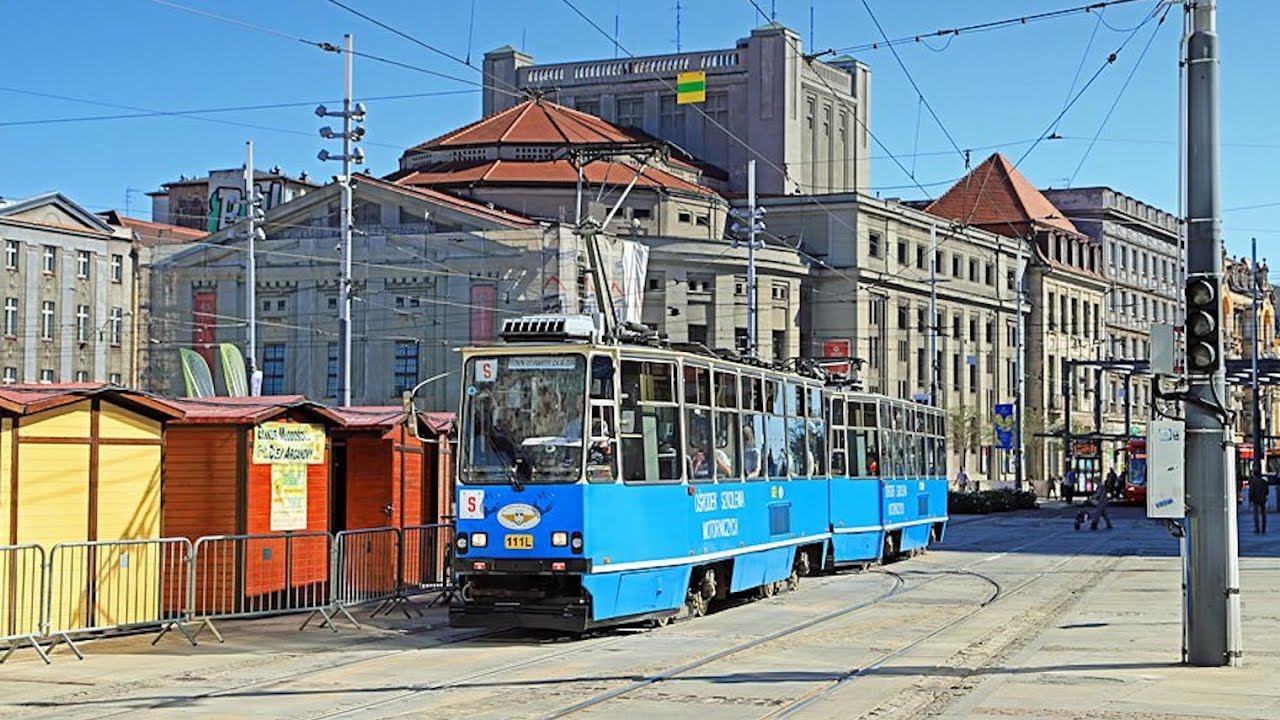 Konstal 105Na #111L+112L - Tramwaje Śląskie (Przejazd, S8)