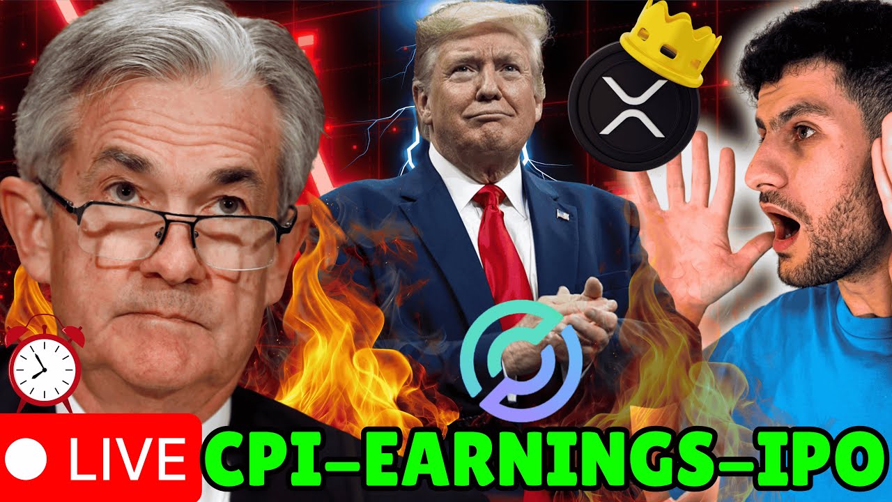 🚨 CPI Data SHOCK = Rate Cuts, First Ever Circle Earnings + Bullish IPO & XRP Drop | Trump Tariffs