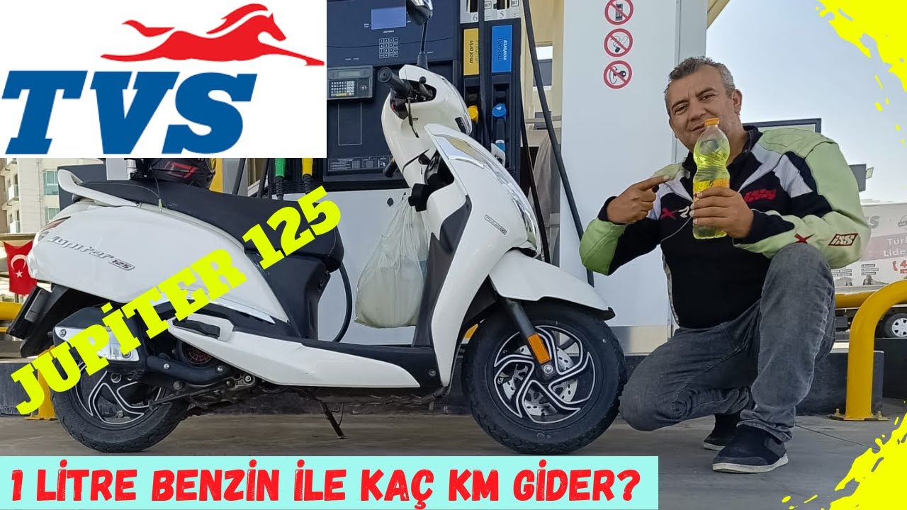 TVS JUPİTER 125 Scooter 1 Litre Benzin ile Kaç Km GİDER ?