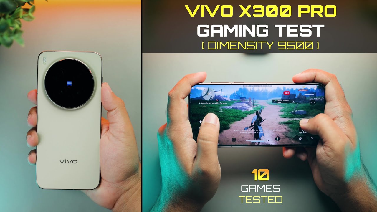 Тест производительности Vivo X300 Pro в играх | Процессор Dimensity 9500 | Протестировано 10 игр