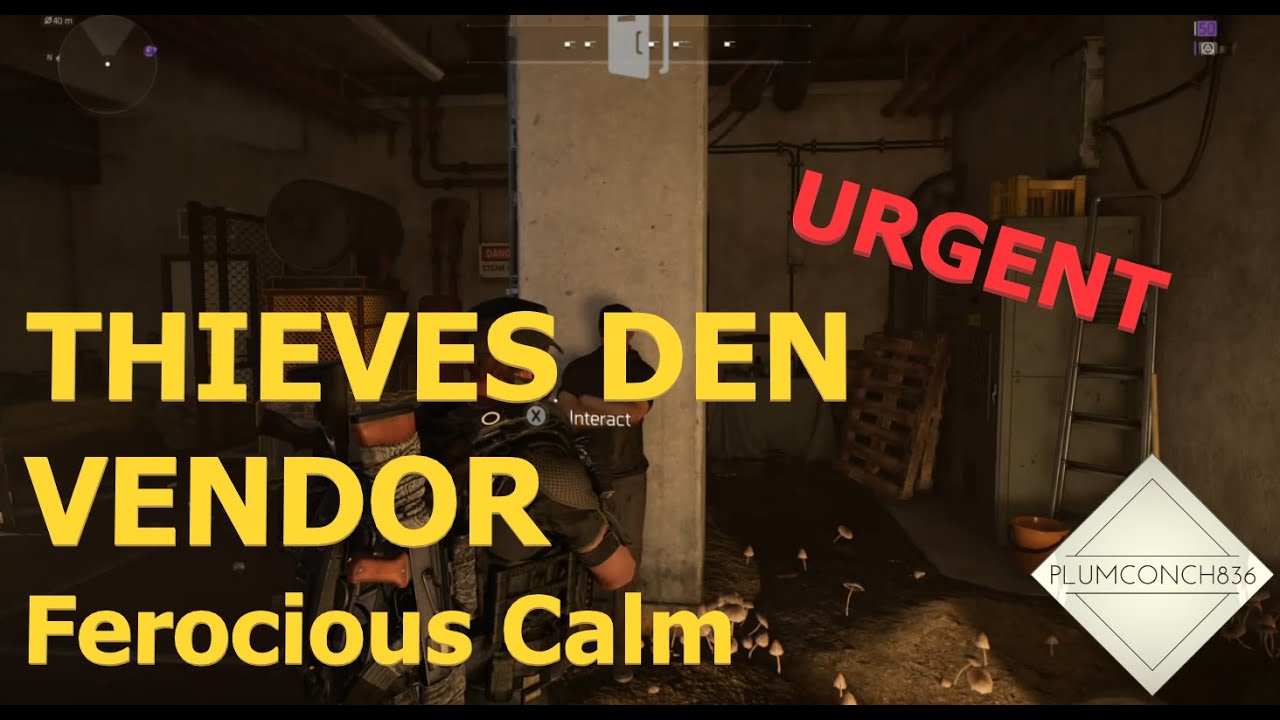 The Division 2 - THIEVES DEN VENDOR - AGAIN FEROCIOUS CALM - PERFECT BERSERK - MUST BUY NAMED ITEM!!
