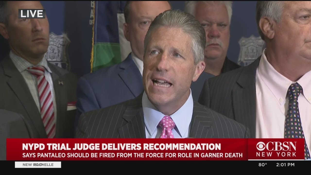 PBA Reacts To NYPD Judge's Recommendation To Fire Officer Daniel Pantaleo