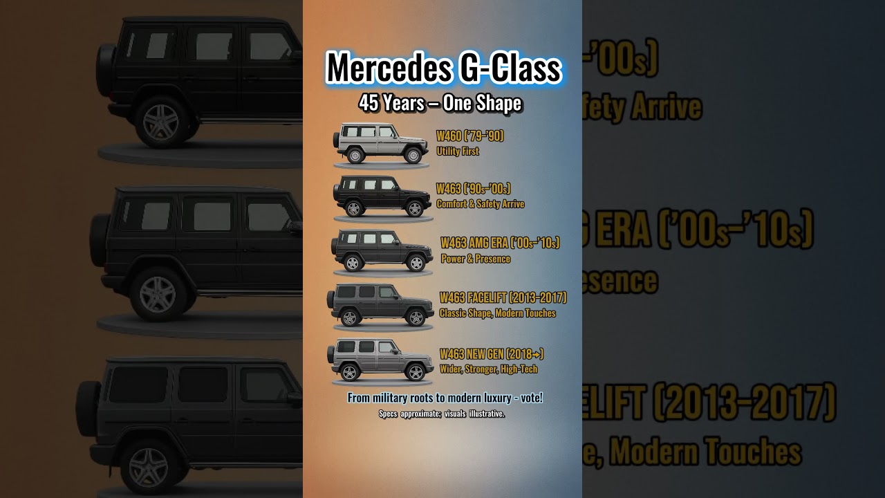 Mercedes G-Class Evolution: From W460 to AMG