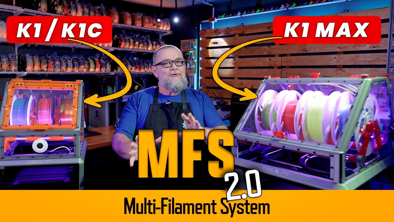 Multi-Filament System and Filament Dry Box for Creality K1, K1C, and K1 Max 3D Printers