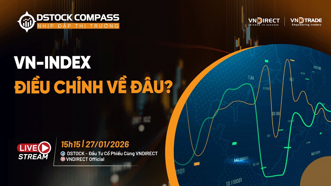 VN-INDEX ĐIỀU CHỈNH VỀ ĐÂU? | NHỊP ĐẬP THỊ TRƯỜNG 27/01/2026