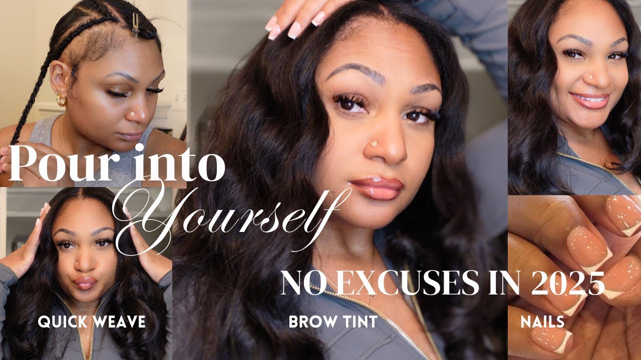DIY BEAUTY ROUTINE| Keep Your Hair Done in 2025| HYBRID QUICK WEAVE SEWIN on Fine Hair+Thin Edges