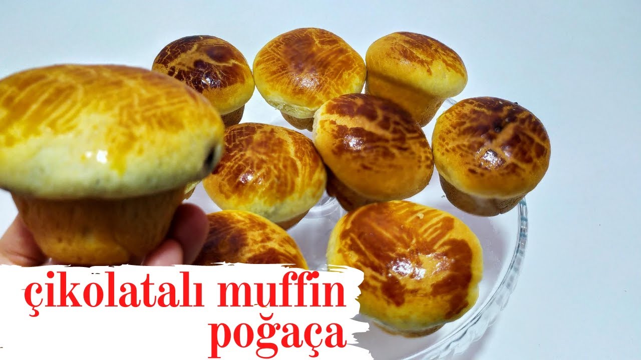 ⬆️MUFFİN KALIBINDA ÇİKOLATALI POĞAÇA 💯ÇOCUKLARIM BAYILDI BU POĞAÇALARA