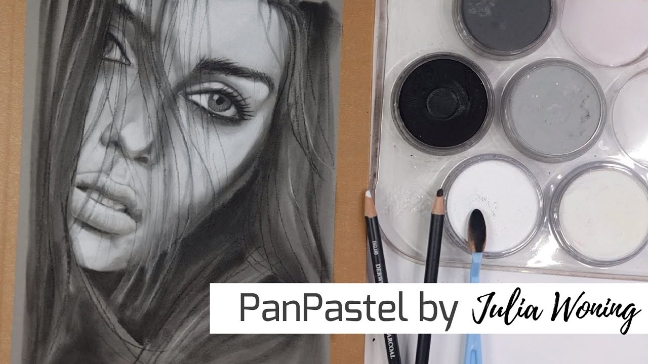 PanPastel portrait B & W