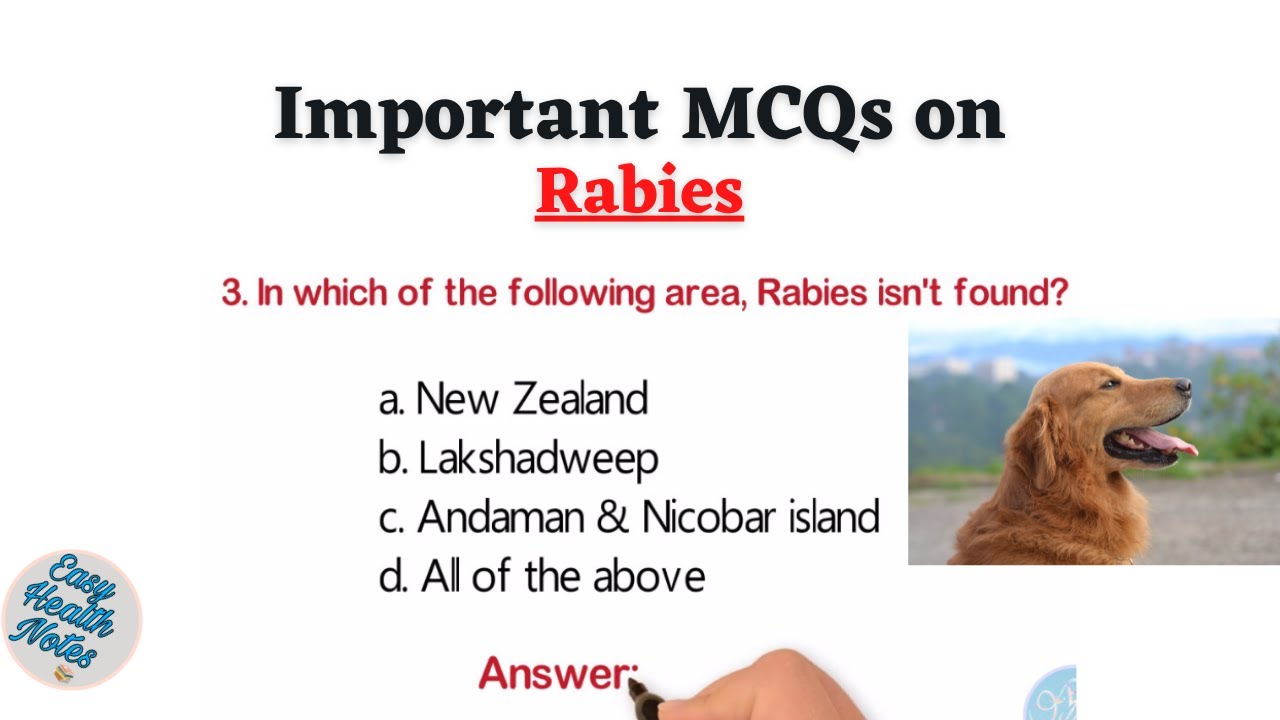 Top 10 Multiple Choice Questions (MCQs) on Rabies