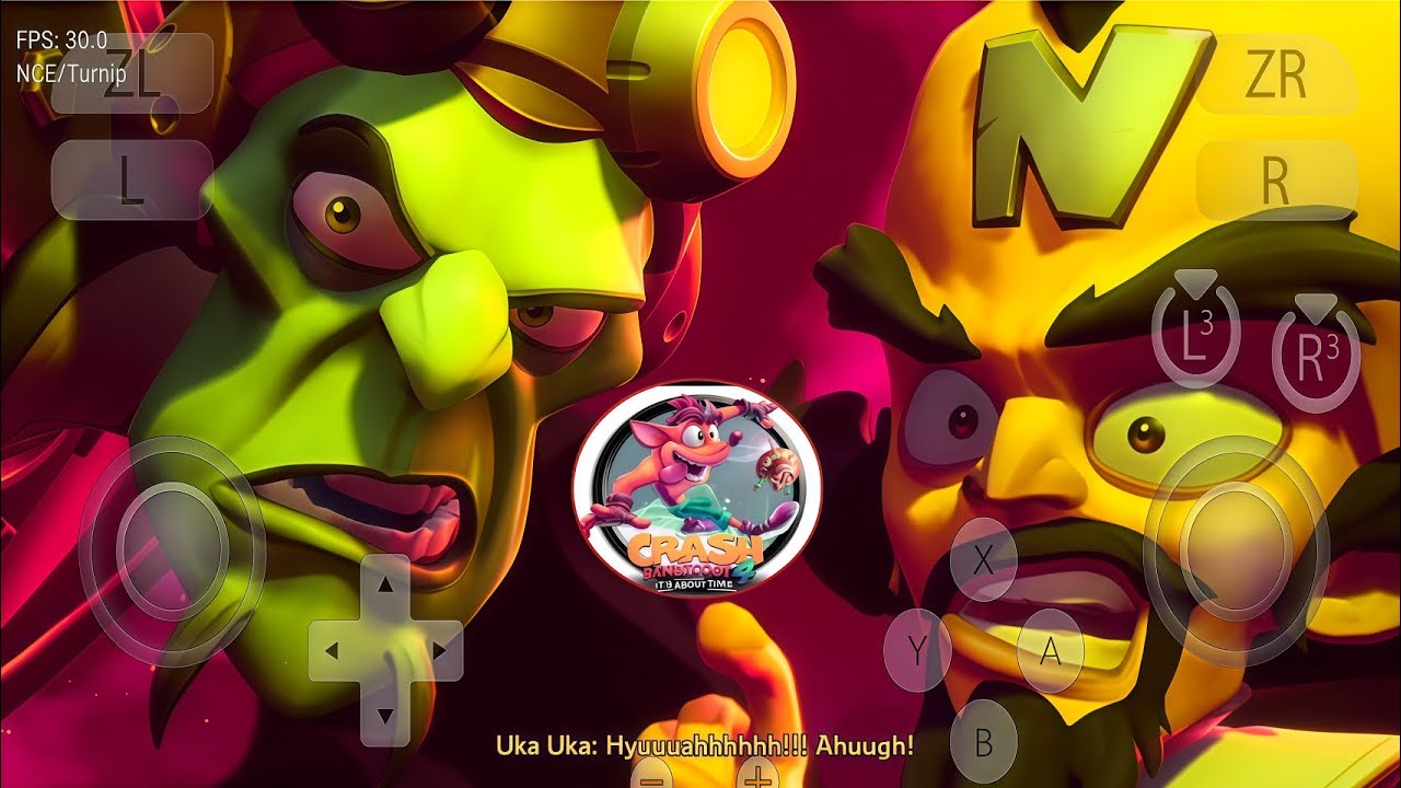 Crash Bandicoot 4 : It's About Time ! Nintendo switch gameplay tested via yuzu emulator in android !