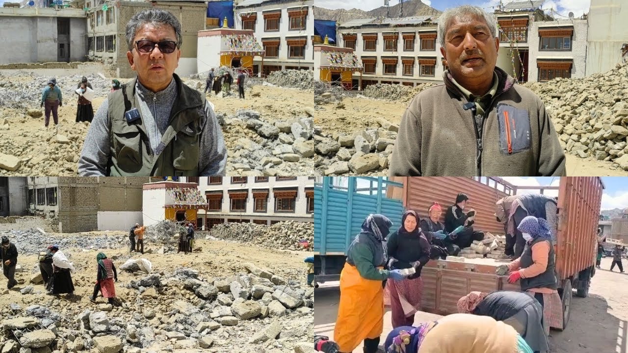 People unite in Leh to construct new Chowkhang Vihara