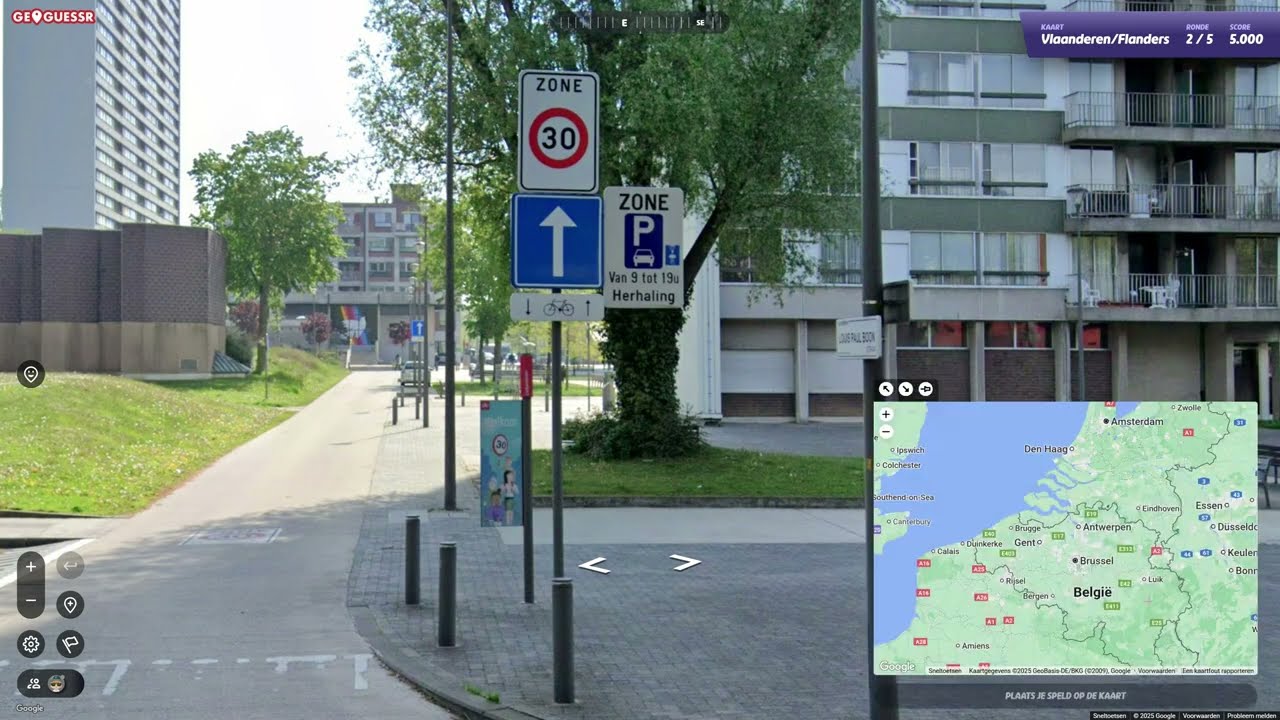 GeoGuessr - MAX SCORE 25K - Vlaanderen (Flanders, Belgium) / Day 38