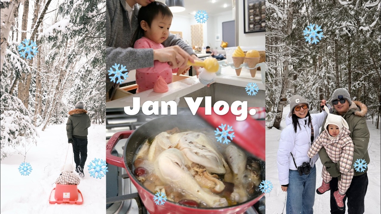 JAN Vlog❄️纽约一月怎么这么冷！Lake Placid冬奥小镇短途游/暴雪宅家也挺好❤️