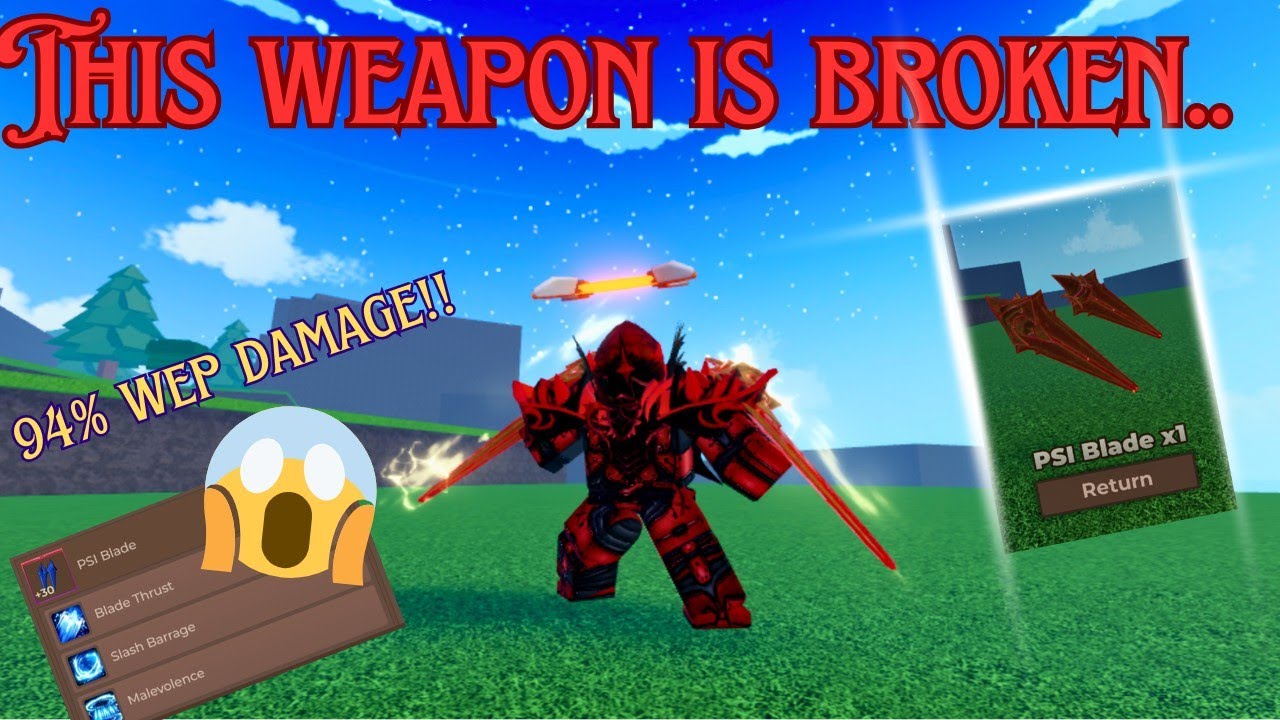 PSI blade review do they suck? || Dragon blox PSI blade showcase