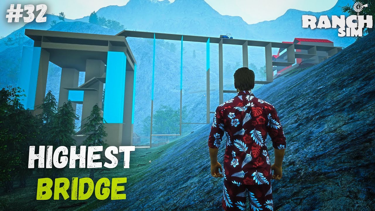 BRIDGE FOR COW BARN | RANCH SIMULATOR PART 32 IN HINDI