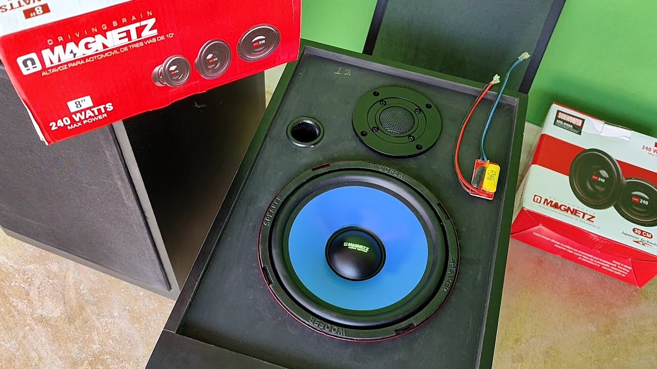 MagnetZ 8 Inch Woofer Speaker | Low Budget Woofer Speaker | Tweeter Crossover 💫