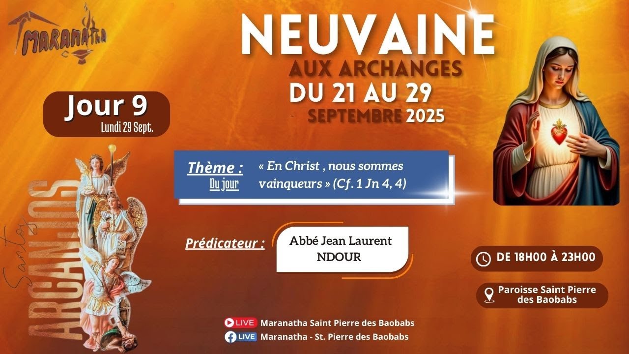 NEUVAINE AUX ARCHANGES - JOUR 9 - 2025