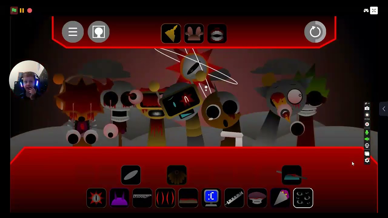 Playing Sprunki Phase 4: Gore Galore.