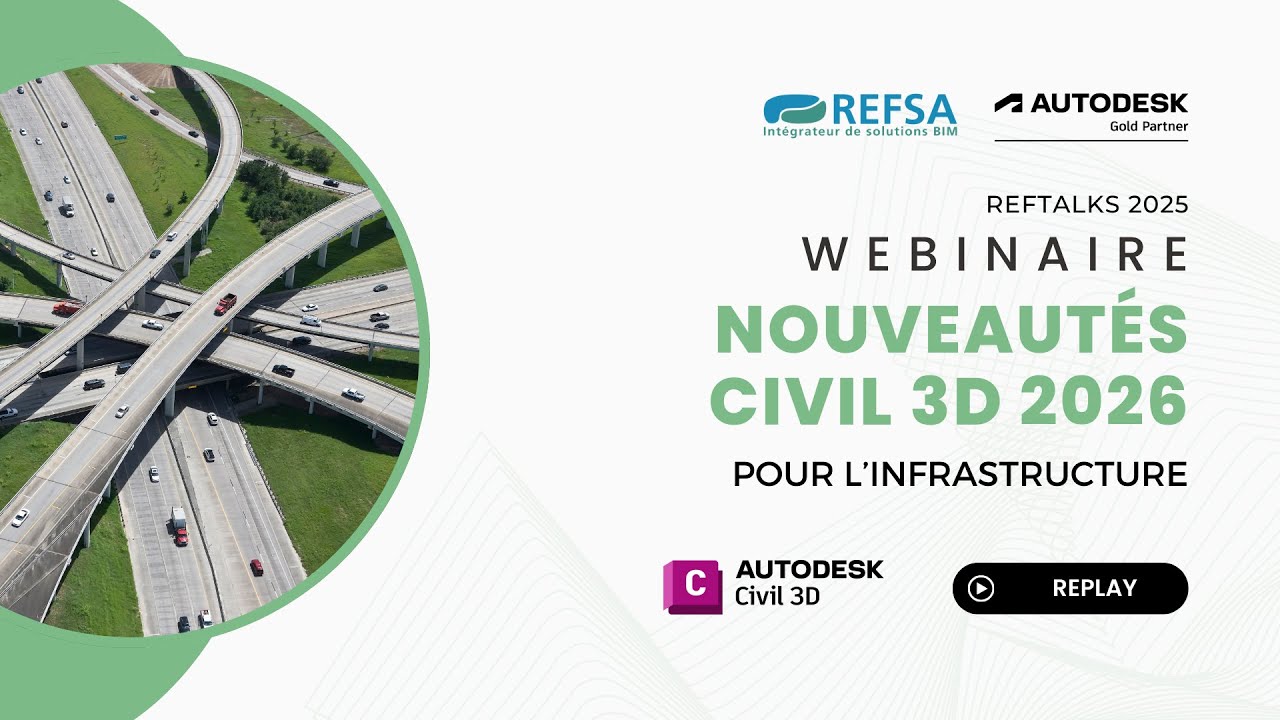 Les nouveautés Autodesk / Civil 3D 2026 pour l'infrastructure