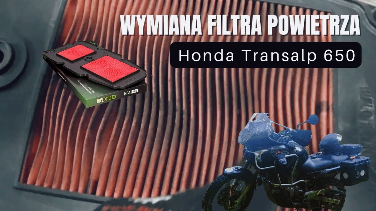 Wymiana filtra powietrza - Honda Transalp XL650