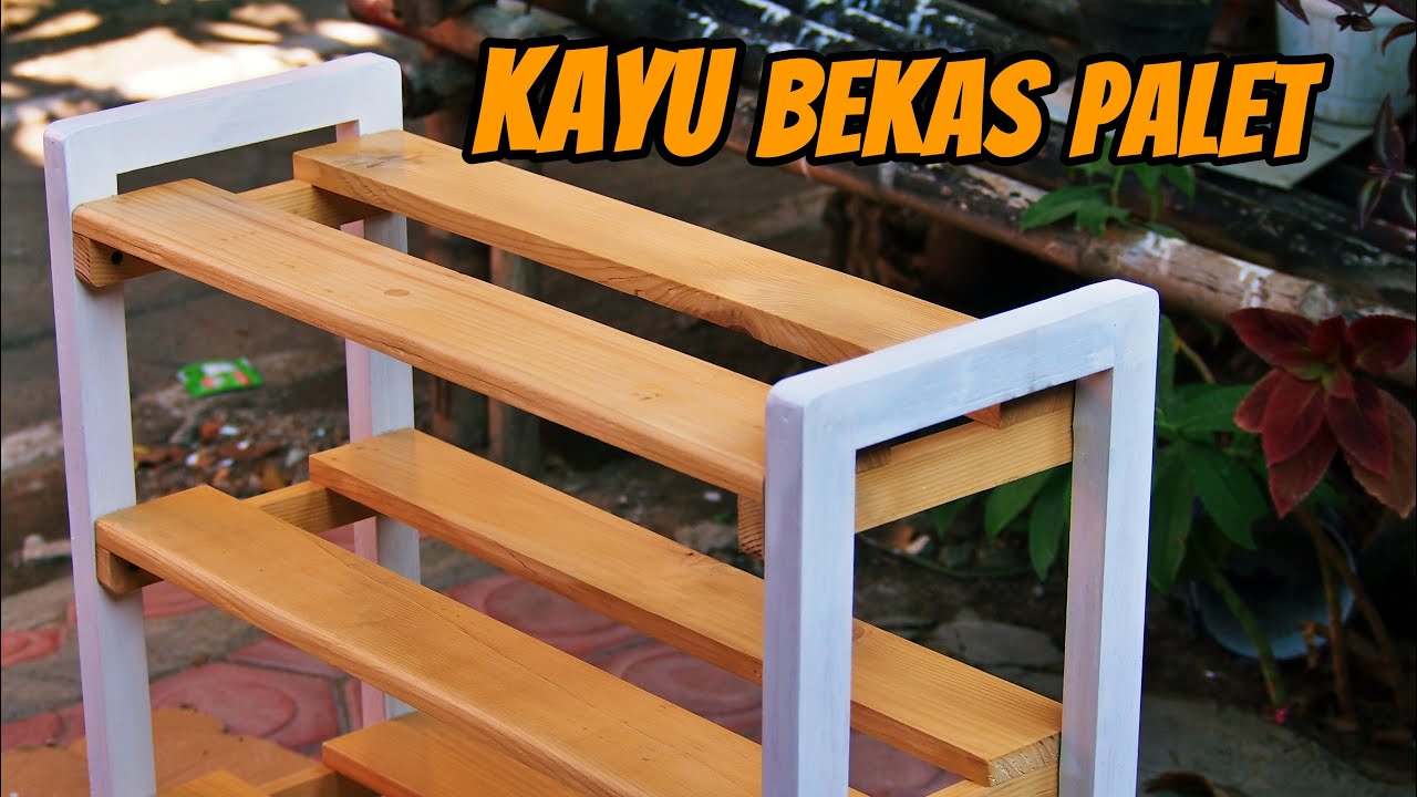 Membuat RAK SEPATU dari KAYU PALET