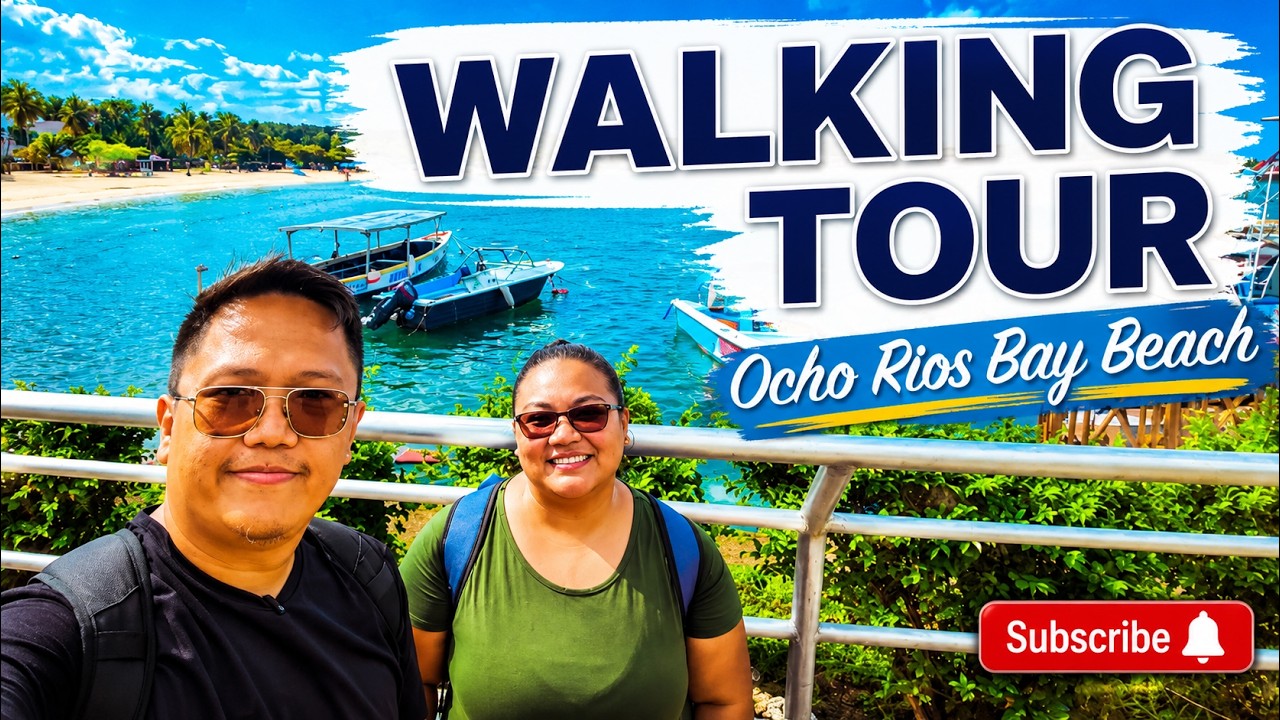 Why The Public Beach Is Not Free In Ocho Rios Jamaica? (Walking Tour Along Bay Beach)