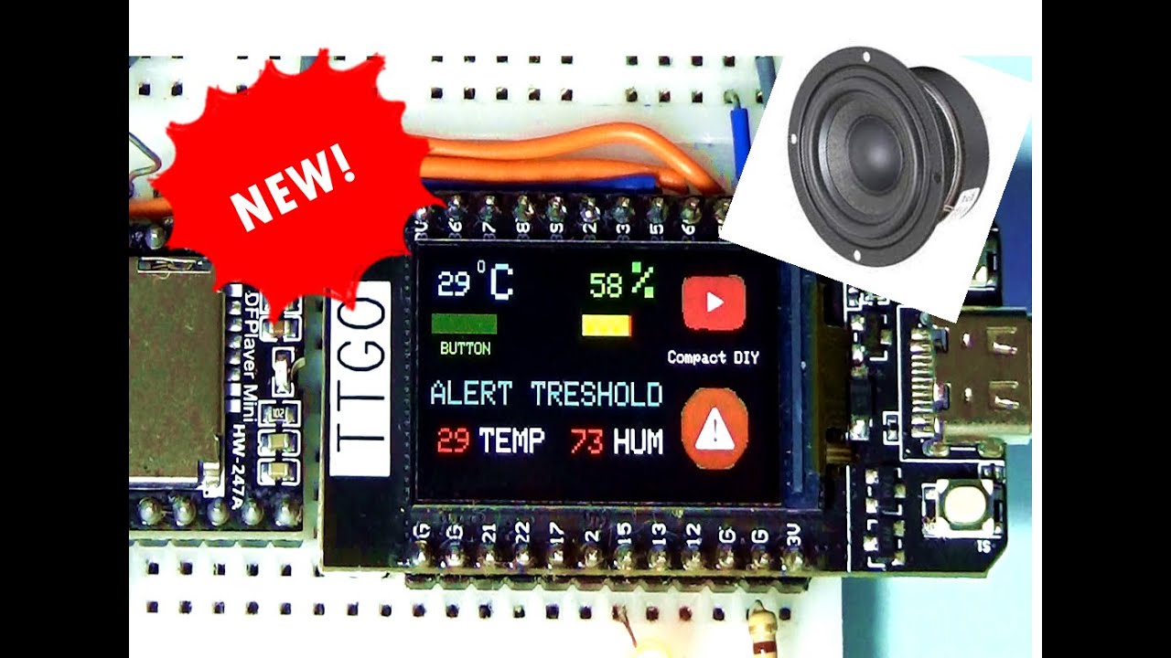 Temperature Alert Device! Project Made By Visuino!