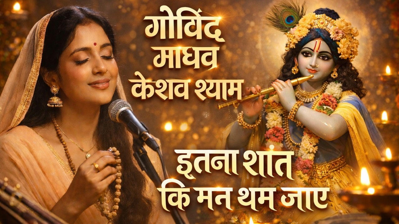 गोविंद माधव केशव श्याम | इतना शांत भजन कि मन थम जाए | Viral Krishna Bhajan 💙