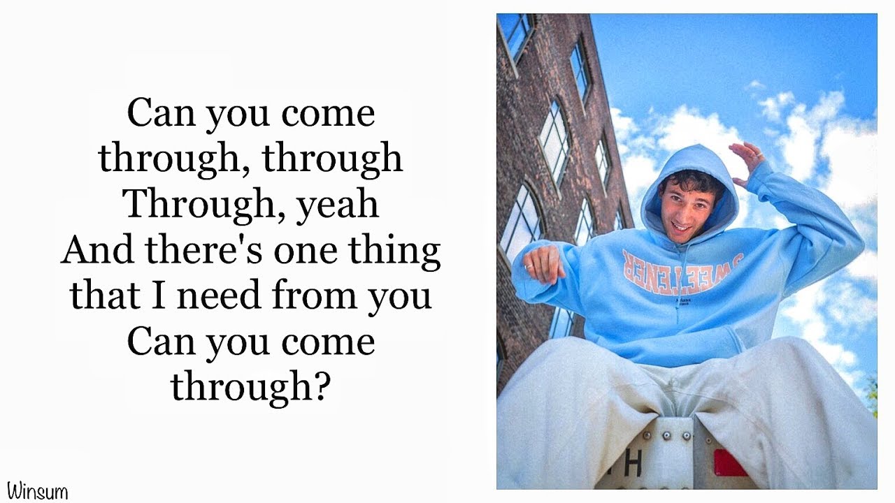 Jeremy Zucker - comethru (Lyrics)