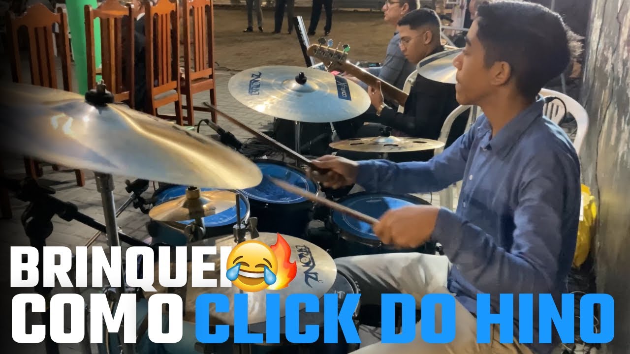 HINO DA HARPA 300 - OLHA A CARA QUE O BAIXISTA FEZ 😂🔥 | MATHEUS DRUMS