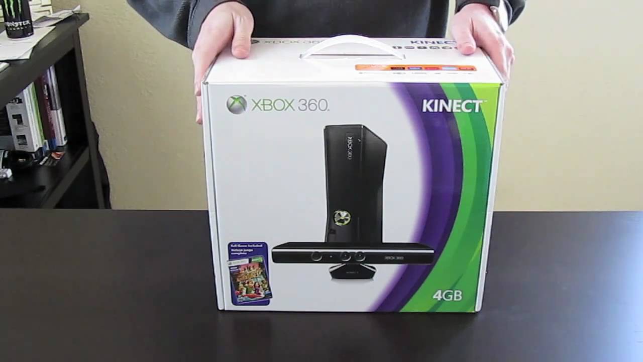 XBOX 360 4GB KINECT unboxing