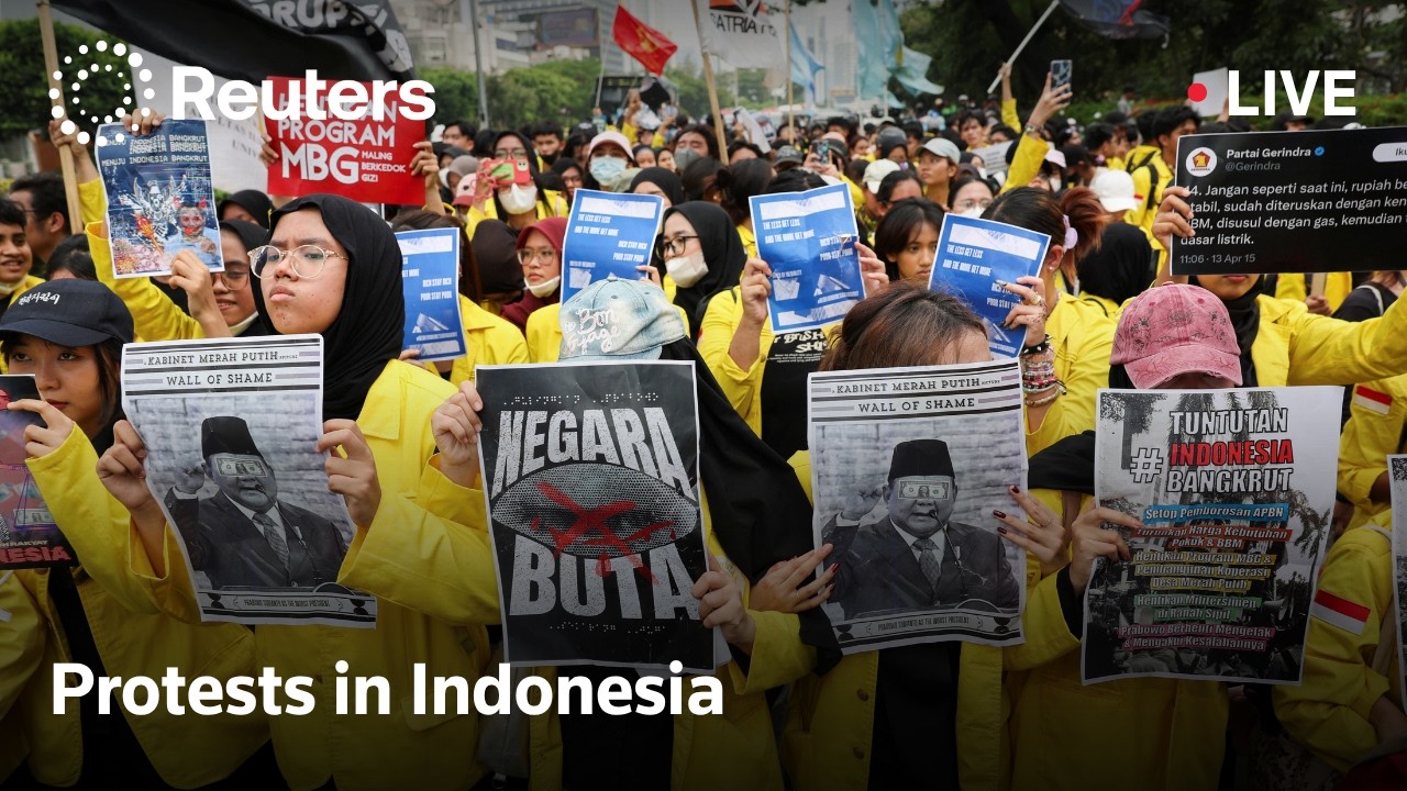 LIVE: Indonesian students protest against government policies