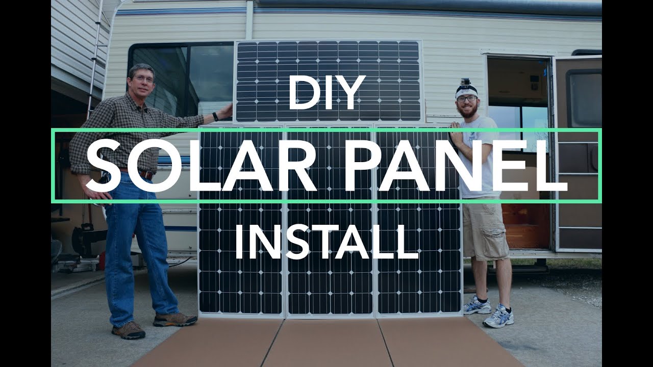 Building + Installing a DIY Custom RV Solar Panel Mount