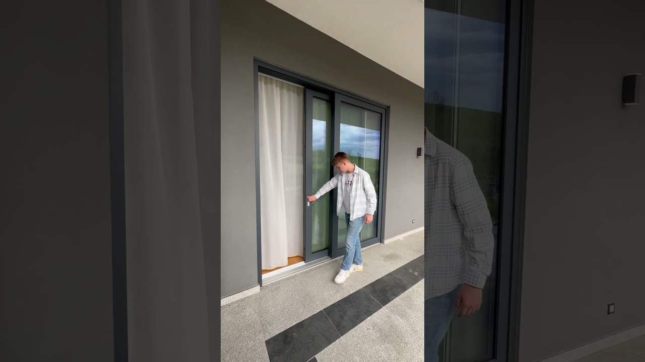 European Patio Sliding Door! Large Tempered Glass!