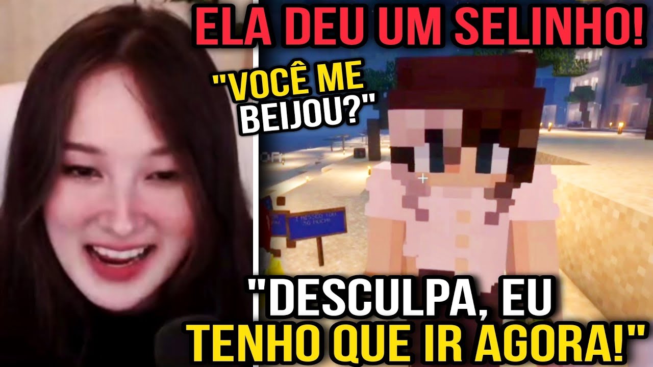 Q!TINA DEU SELINHO NA Q!BAGI E SAIU CORRENDO KKKKK | QSMP