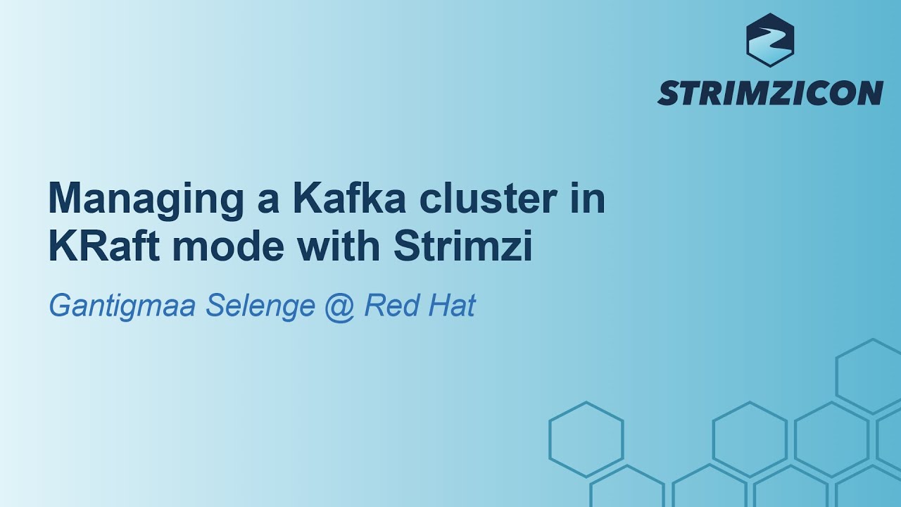 Управление кластером Kafka в режиме KRaft с помощью Strimzi