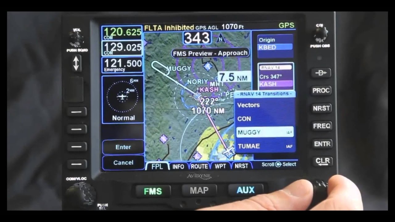 IFD540 Loading an Approach