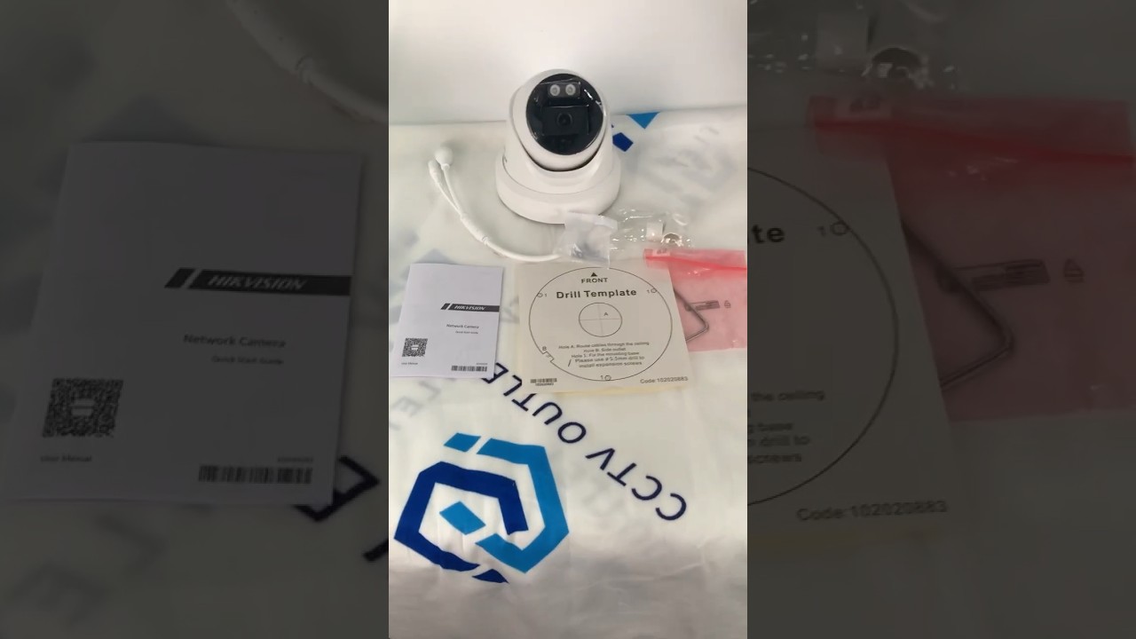Unboxing a hikvision newly released 12MP turret camera. 📦#hikvision #outdoorcamera #12mp #usa #ip67