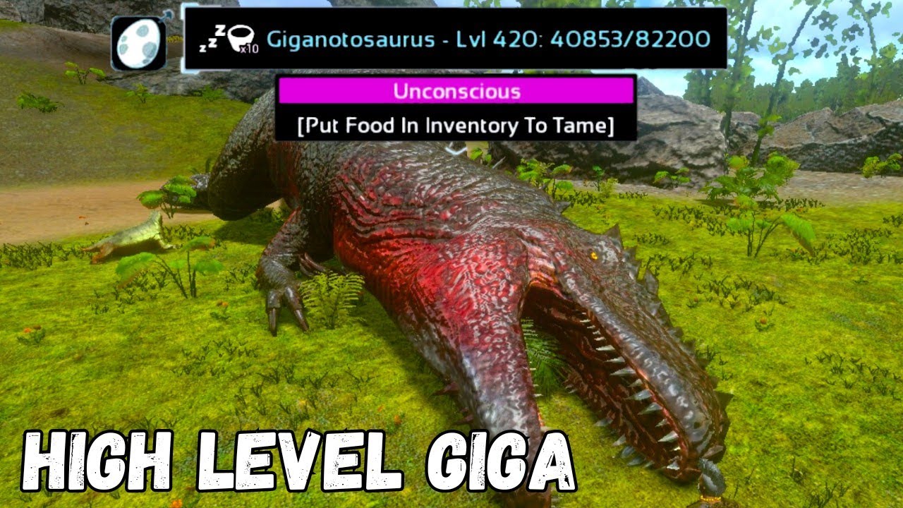 HIGH LEVEL GIGA TAMING!! |ARK SURVIVAL EVOLVED MOBILE