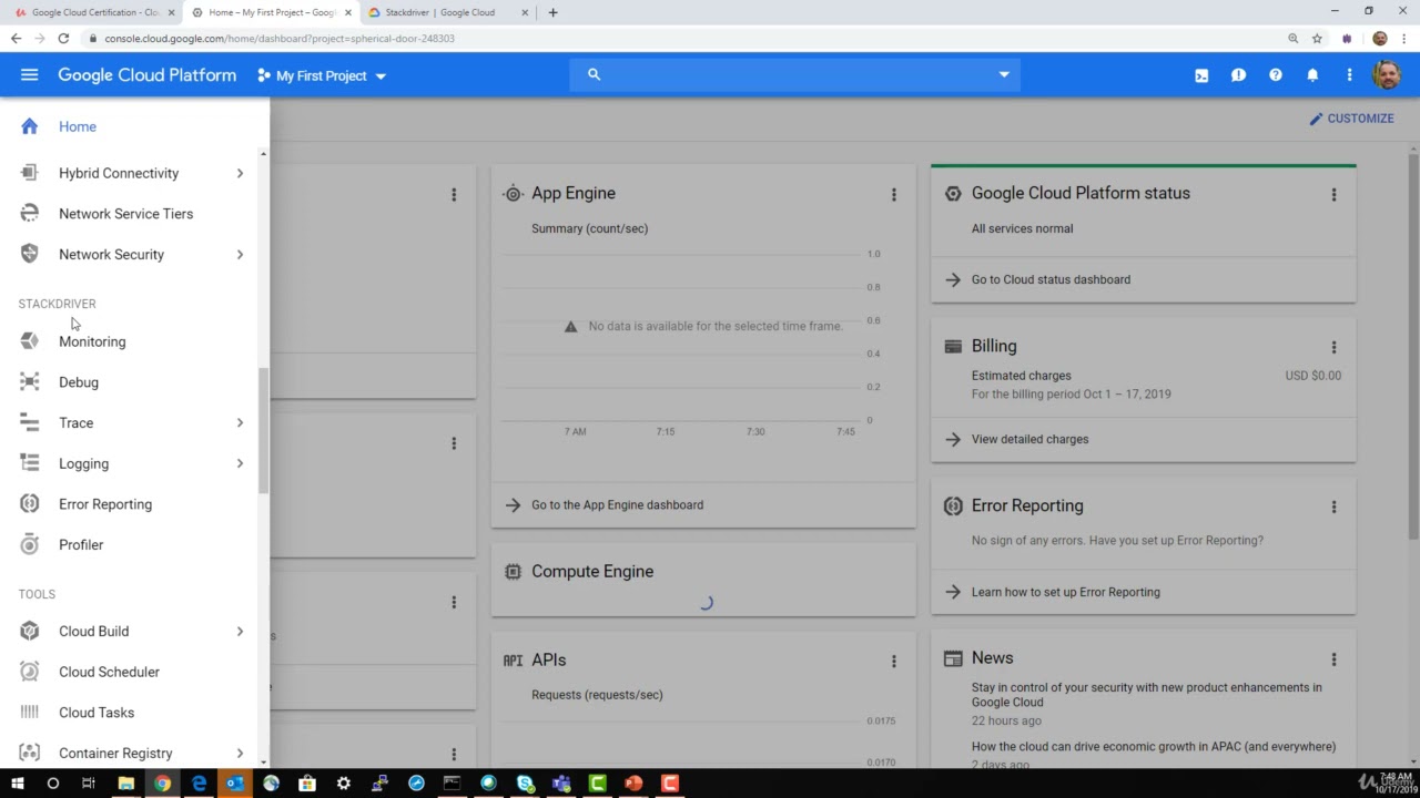 Google Cloud Platform | 19  Stackdriver Applications | Computer Monk 🔴