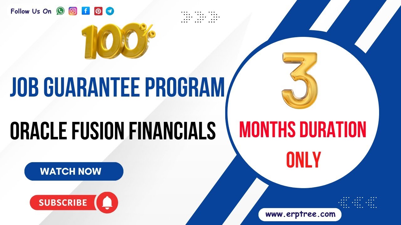 3 Months Program | 100% Job Guarantee Program - Oracle Fusion Financials