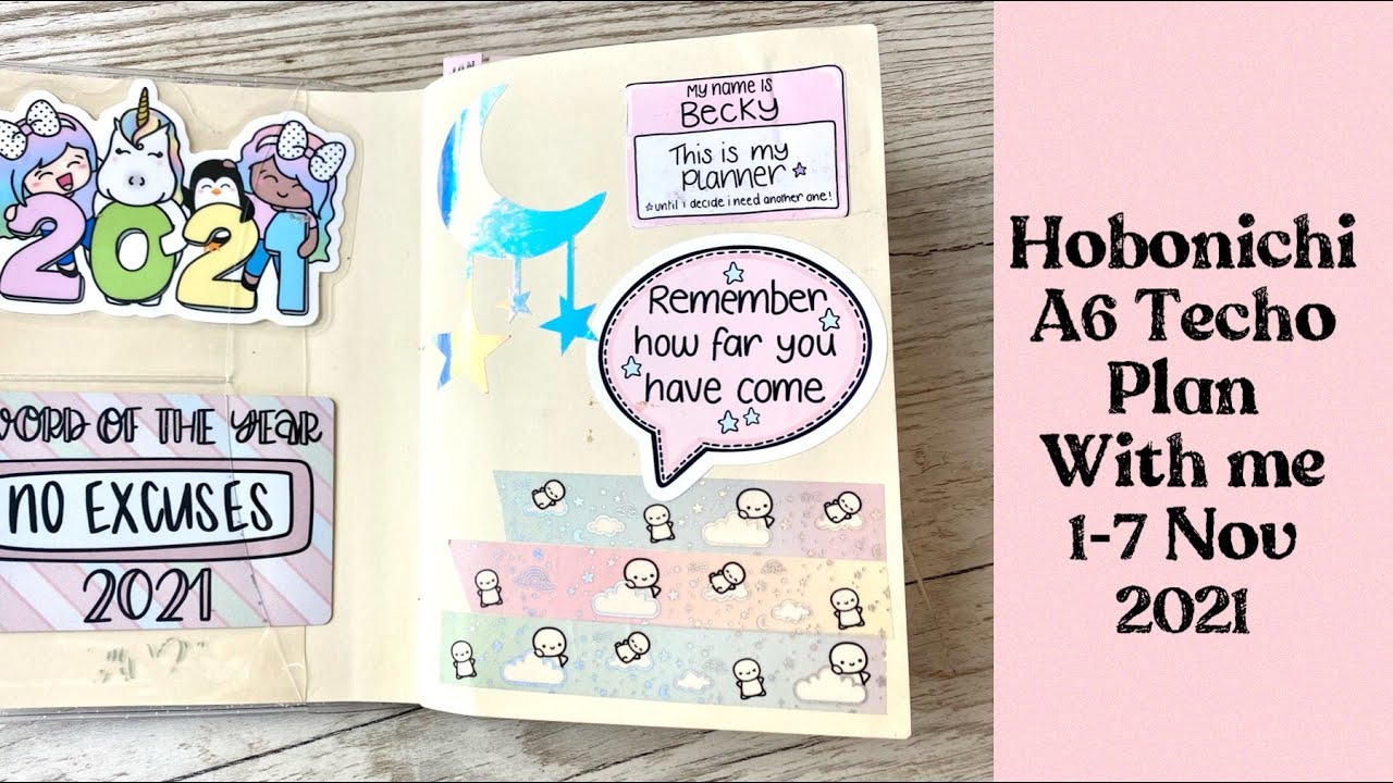 A6 Hobonichi plan with me || 1-7 November 2021