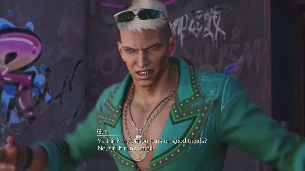 Final Fantasy 7 Rebirth - Welcome To Corel Prison! Meet Big Boss Gus.