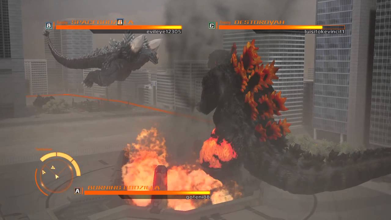 GODZILLA ps4 online battle burning godzilla vs space godzilla vs destroyah
