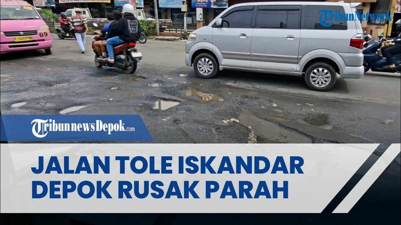 Kerusakan Jalan Tole Iskandar Depok Bikin Petaka, 4 Sampai 5 Pemotor Jatuh Hampir Tiap Hari