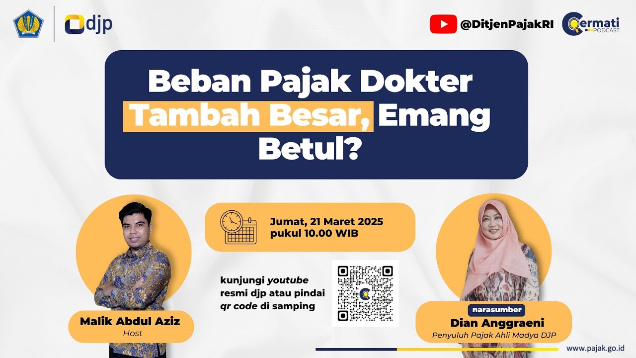 [Podcast Cermati Eps. 27] - Beban Pajak Dokter Tambah Besar, Emang Betul? bersama Penyuluh Pajak DJP