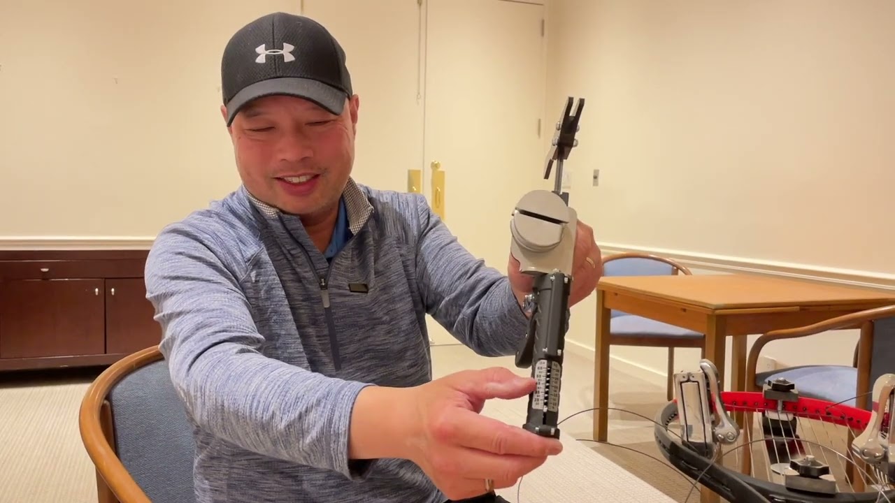 CHEAP AND PORTABLE TENNIS STRINGING MACHINE - THE EASYSTRINGER