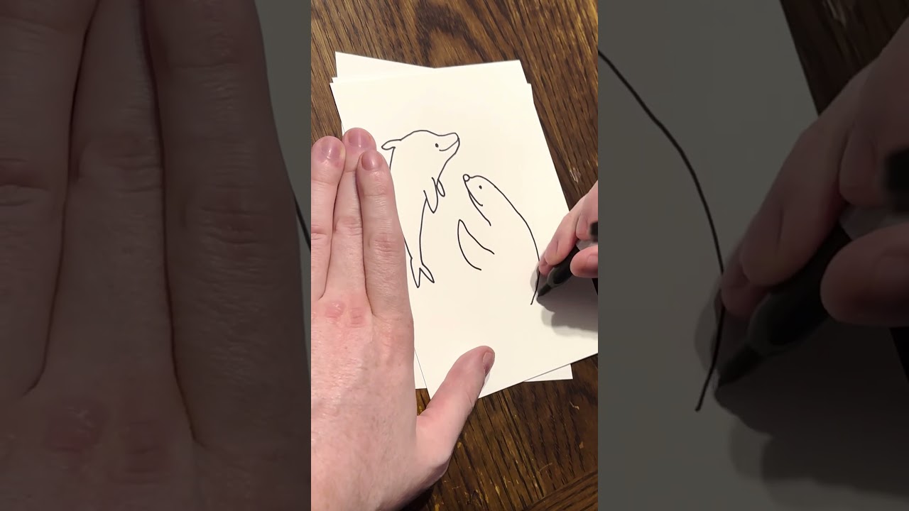 Drawing request! #autisticartist #dolphin #seal