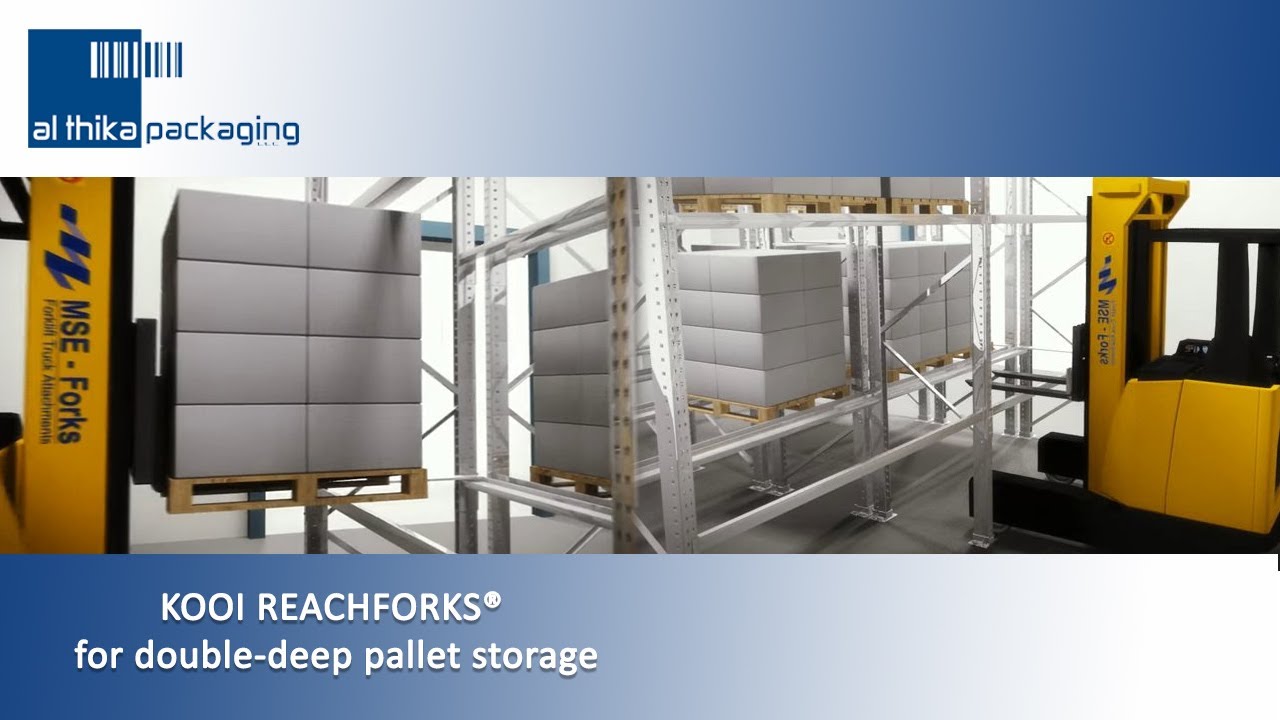 Kooi Reachforks&reg; for double deep pallet storage by Meijer Handling Equipment - Al Thika Packaging